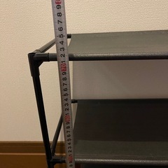 ブラック 4段オープンシェルフの画像