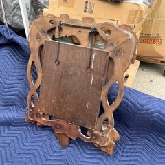 鏡　ミラー　レトロ　壁掛け　オシャレ　オシャレ家具　インテリア　小物　【48.5×60】の画像