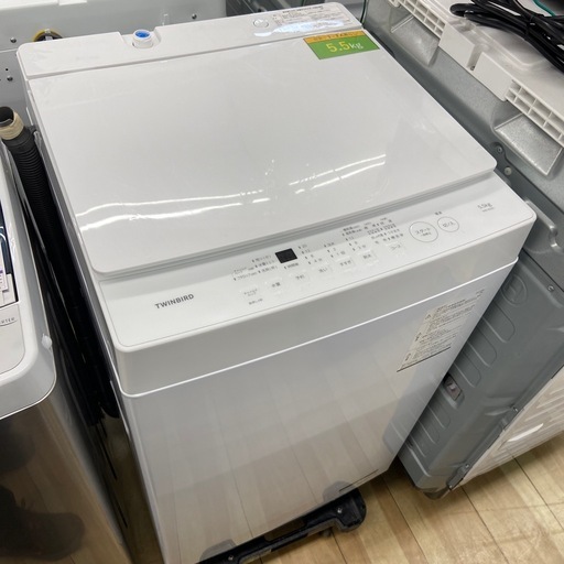 TWINBIRD 5.5kg全自動洗濯機【リサイクルフカツ岡崎倉庫店】251025SM-13