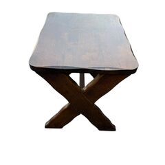 カントリー北欧調、天然無垢材松材パイン材角スツール、木製椅子、ナチュラルウッドの画像