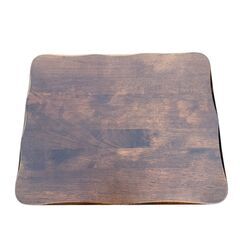 カントリー北欧調、天然無垢材松材パイン材角スツール、木製椅子、ナチュラルウッドの画像