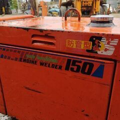 防音型 Denyo デンヨー ALW-150SS エンジン ガソリン ウェルダー 溶接発電機 2.0kVA ホルダー ケーブル 使用頻度少ないの画像