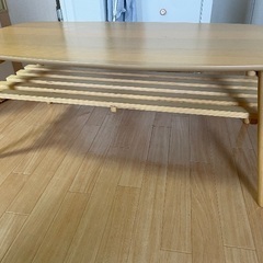 アイリスプラザ　ローテーブル　折りたたみの画像