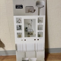 【ほぼ未使用】ニトリ ステンレスシャワーラック2段（スクエア） の画像