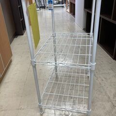 J5808　【リユースのサカイ柏店】　3段メタルラック　クリーニング済みの画像