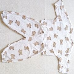 子ども服 キッズ服 サイズ100 パジャマ くまさん 薄手 夏用  上下の画像