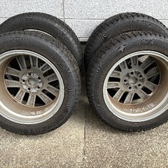 【中古】スタッドレス 4本セット 215 55 17 210系 クラウン 純正ホイール トーヨー オブザーブ ギズツー 23年製の画像