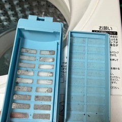 I 2510-583 TOSHIBA 東芝電気洗濯機 AW-6G6 2018年製 6kg くず取りネット付属  動作確認済み キズ汚れありの画像