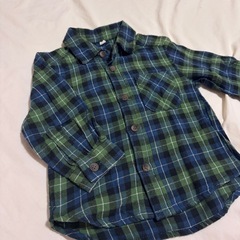 🌈美品　チェックシャツ　80の画像