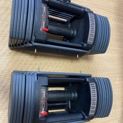 インクラインベンチと可変式ダンベルの画像