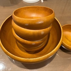 木製サラダボウルセット🥗✨オシャレ✨の画像