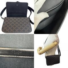 セリーヌ CELINE ショルダーバッグ トリオンフ フラップメッセンジャー ブラウンの画像