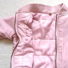 子ども服 キッズ服 サイズ90 ジャンバー ピンク色の画像