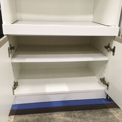 ★リユースのサカイ横浜南店★YM1553  レンジ台 ホワイト W60×D40×H90 クリーニング済みの画像