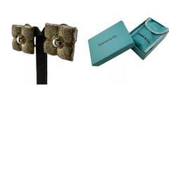 ティファニー TIFFANY&Co. イヤリング フラワー ハマード 925 14.2g シルバーの画像