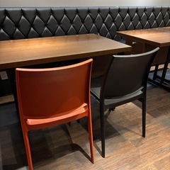 【2人掛け】飲食店テーブル　レアな韓国系　引き出し付きテーブルの画像
