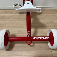 ボーネルンド　Winther 三輪車 赤 ペリカンデザインの画像
