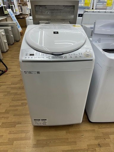 【ドリーム川西店御来店限定】☆ジモティー見たよ♪割引☆ シャープ 洗濯機 ES-TX8C 8.0kg 2019 動作確認／クリーニング済み 【99560000031249】