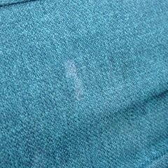 新札幌 ニトリ NITORI コンパクトソファ Nクラウン TBL ターコイズブルー W128xD78xH74 No.3654の画像