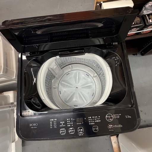 新品　RORO YWMT55LK全自動縦型洗濯機 RORO 容量 5.5kg