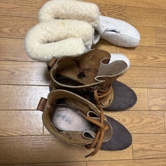 カナダ製 ソレルxエディーバウアー ビンテージスノーブーツ ブラウンレディースW8 25cmの画像