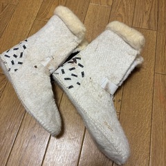 カナダ製 ソレルxエディーバウアー ビンテージスノーブーツ ブラウンレディースW8 25cmの画像