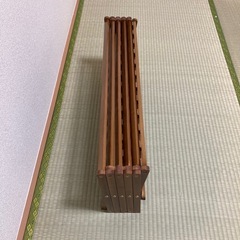 折りたたみ可能　木製靴棚　の画像