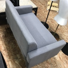 ジャングルジャングル貝塚店　2人用ソファ　2人掛け　コンパクト　グレー　お洒落　貝塚市　二色浜　リサイクルショップの画像