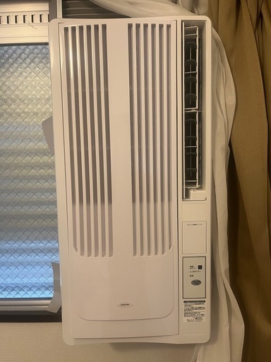 【美品】KOIZUMI 窓用エアコン KAW-1622（2022年製）6〜8畳対応 工事不要 即使用OK