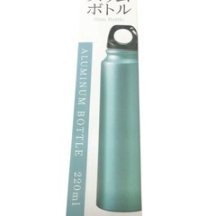 Tokyo Love Store 非売品 限定 スリムボトル 220ml アルミ製 水筒 グリーン 未使用 箱付き 軽量60gの画像
