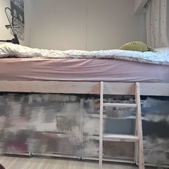 ラルーチェ　ロフトベッド　セミダブル　すのこタイプ譲りますの画像