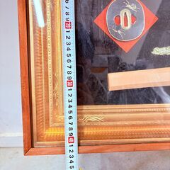 【❗️✨歴史好きにおすすめ✨❗️】武士兜の装飾額／壁掛けインテリア（縦40×横90cm）の画像