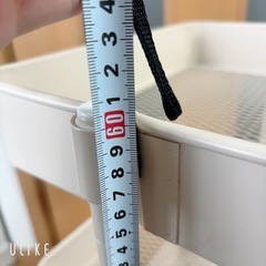 ニトリ スチールワゴン ベージュの画像