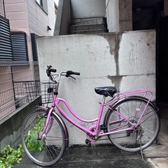 大人用ピンク自転車を差し上げます｜タイヤ穴あり、その他正常の画像