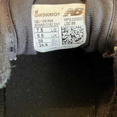 K2510-360 New Balance GW500MO1 スニーカー 24.5センチ ブラック ラメ 汚れキズ有り の画像