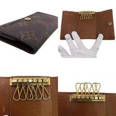 ルイヴィトン LOUIS VUITTON キーケース モノグラム ミュルティクレ6 三つ折り 6連 スナップボタン開閉式 M62630 ブラウンの画像