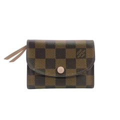 ルイヴィトン LOUIS VUITTON カードケース ダミエ ポルトモネ ロザリ フラグメントケース N64423 ブラウンの画像