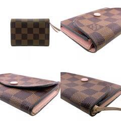 ルイヴィトン LOUIS VUITTON カードケース ダミエ ポルトモネ ロザリ フラグメントケース N64423 ブラウンの画像