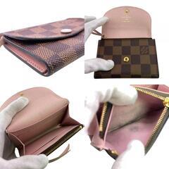 ルイヴィトン LOUIS VUITTON カードケース ダミエ ポルトモネ ロザリ フラグメントケース N64423 ブラウンの画像