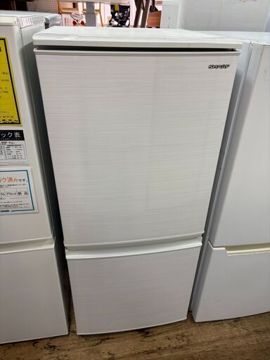 【ジャングル深井店】★冷蔵庫 シャープ SJ-D14F-W 2019年製 家電 堺市（中区 堺区 西区 東区 南区） 和泉市 河内長野市 富田林市 松原市 狭山市 深井【FU2822】