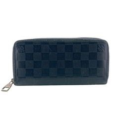 ルイヴィトン LOUIS VUITTON 長財布 ダミエ アンフィニ ヴェルティカル ジッピーウォレット N63549 ブルーの画像