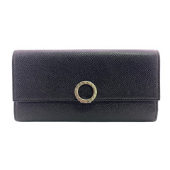 ブルガリ BVLGARI 長財布 サークルロゴ フラップ ブラックの画像