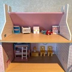 ドールハウス木製展示のみの画像