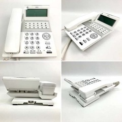 【中古品・現状品】　OKI  ビジネスフォン MKT/ARC-18DKHF-W-02A 電話機 6台セット ※動作未確認 1台部品外れ有り   ※e保管品の画像