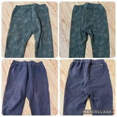 UNIQLO レギンスパンツ 90 十分丈 5本セットの画像