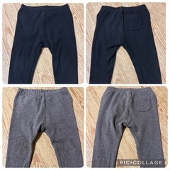 UNIQLO レギンスパンツ 90 十分丈 5本セットの画像