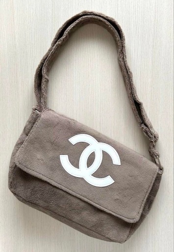 【新品】シャネル ココマーク パイル生地 ノベルティ ショルダーバッグ
