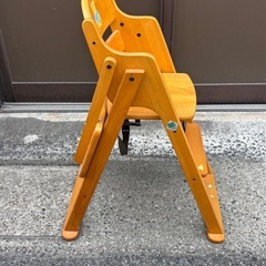 KATOJI カトージ ベビーチェア ハイチェア 折りたたみ 椅子　木製の画像