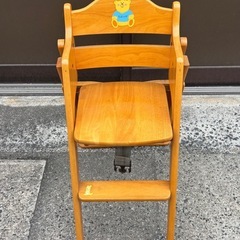 KATOJI カトージ ベビーチェア ハイチェア 折りたたみ 椅子　木製の画像