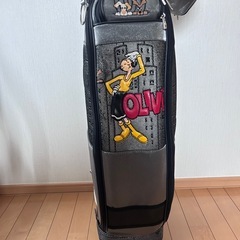 M・U SPORTS MUスポーツ ミエコ ウエサコ ゴルフバッグ キャディバッグ ポパイ オリーブ キャスター、フード付きの画像